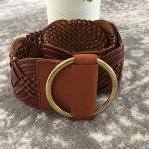 Ralph Lauren weaved leather belt